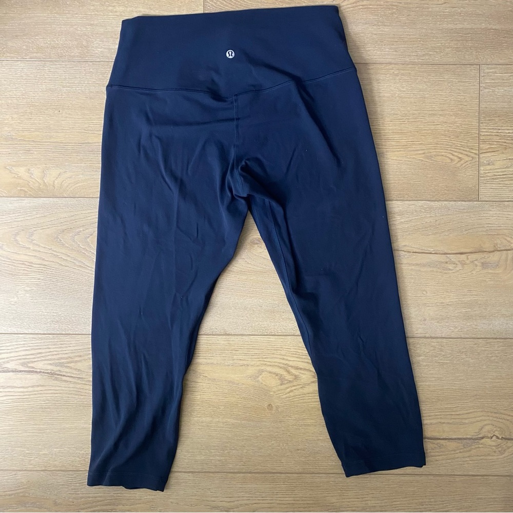 Lululemon Align High Rise Crop Leggings 21” true navy size 12
